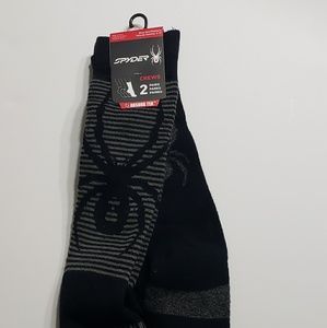 2 Pair SPYDER CREW SOCKS